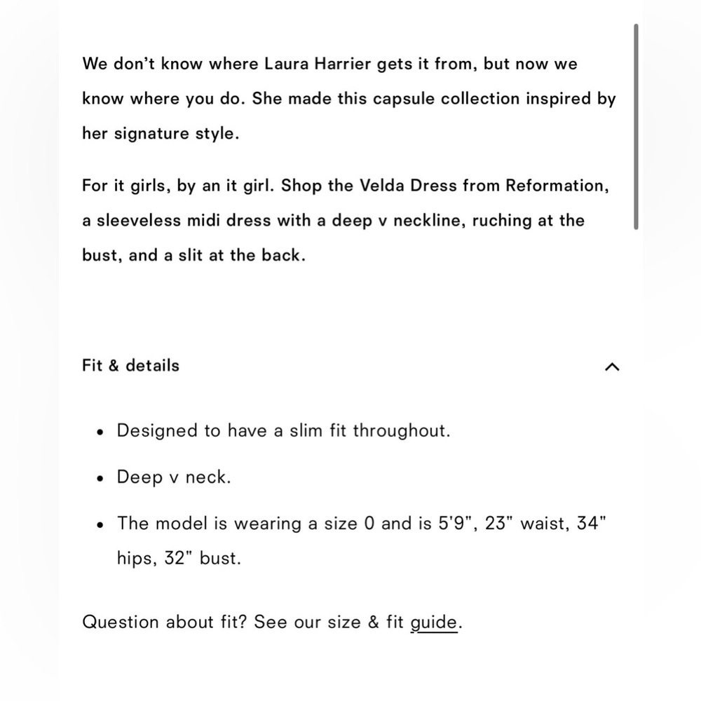 Reformation x Laura Harrier- NWOT Chocolate Brown Velda Dress- Size 6 - Picture 9 of 9